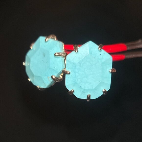 Turquoise Stud Earrings - Picture 2 of 6
